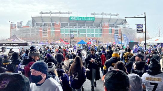 NFL playoffs: Steelers vs. Ravens, 8:07 p.m. taken in Baltimore. Photo by DEJAN KOVACEVIC / DKPS